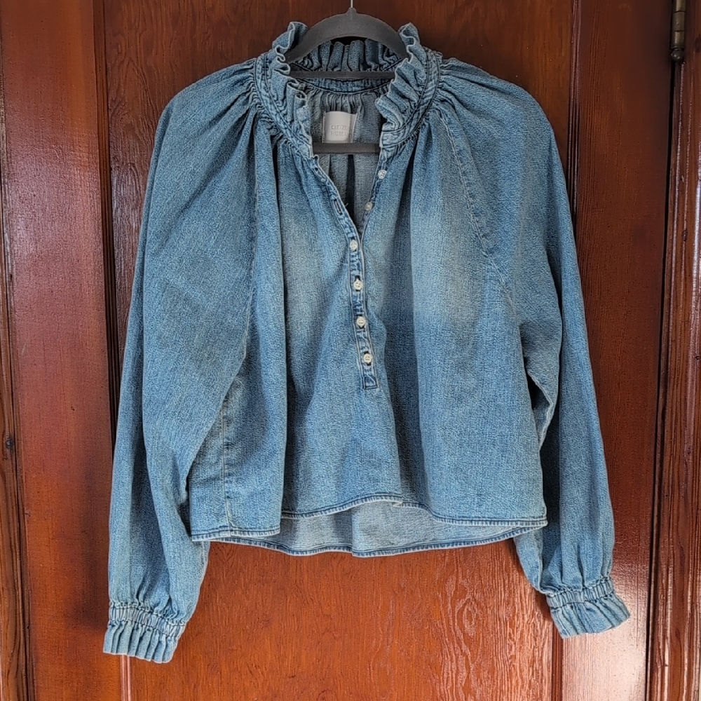 Citizens of Humanity Iris Ruffled Top in Rowan